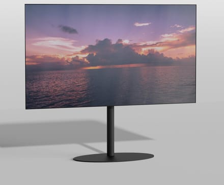 Cavus TV Vloerstatief ELLIPS - zwart - hoogte 100cm - VESA 600x400