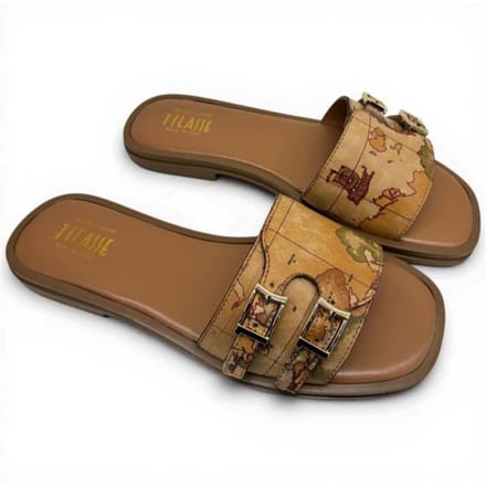Alviero Martini 1 Classe Slipper Geo Classic natuurlijke vrouw maat 38