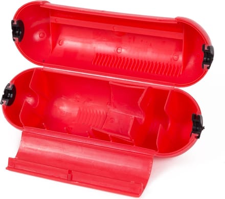 Benson Veiligheidsbox voor stekkerverbindingen - spatwaterdicht - rood - Ø 65 mm - 21 cm
