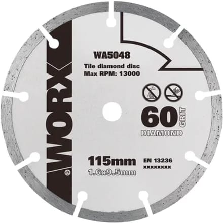 Worx Tegelzaagblad Wa5048 - 115mm - Diamant