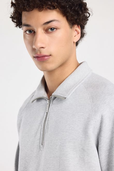 America Today Sidney Half Zip Light Grey Melange Taglia: L | Maglioni a maglia Outlet | Uomo | Grigio