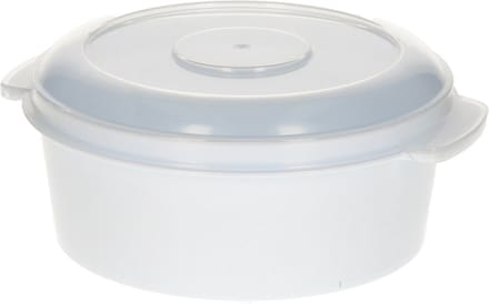 PlasticForte Magnetronschaal - 500 ml - wit/transparant - kunststof - BPA vrij