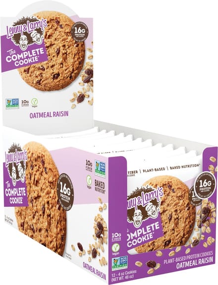 Lenny & Larry's The Complete Cookie (12x113g) Oatmeal Raisin - Functionele voeding - Eiwit Snacks