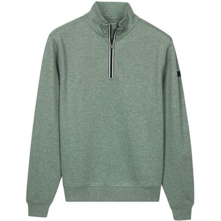 Baileys Trui Sweatshirt Half Zip Subtle Faux-Uni Thyme Green / male