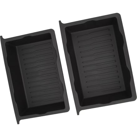 2 Stuks Opbergdoos Onder Stoel Onderstoel Organizer Container Bak Vervanging voor Tesla Model Y black