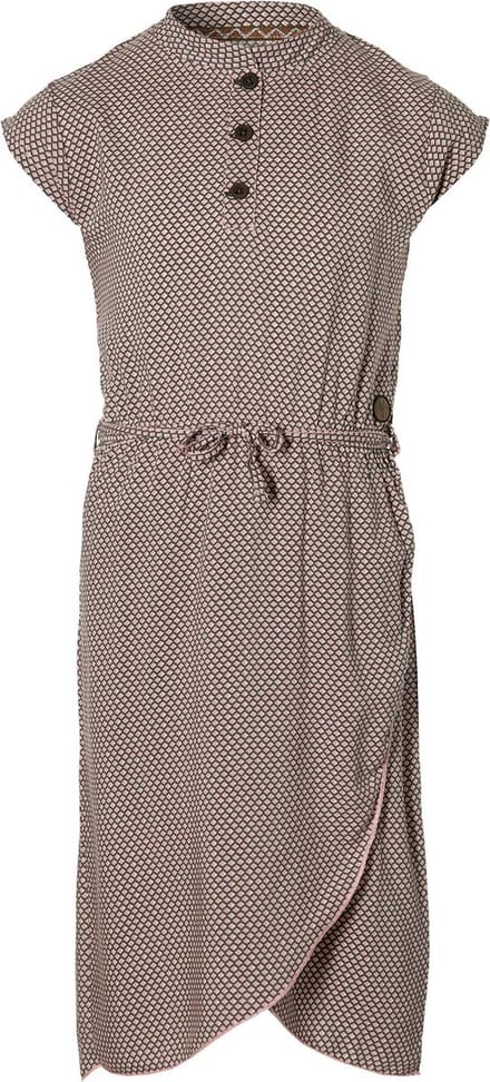 Levv jurk Madelin olijfgroen/roze retroprint - maat 116