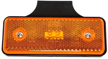 Zijmarkeringslampplat LED, model 11m langwerpig, Breedtelamp Oranje
