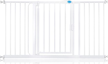 Bettacare Auto-Close Klemhek, Hondenhekje, 147cm - 154cm, Wit