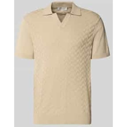 regular fit poloshirt met structuurpatroon model 'DYRVIK'