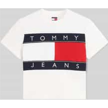 Tommy Hilfiger Regular Flag Ss Tee Ancient White Taglia: S | Maglie Sportivi Outlet | Donna | Bianco