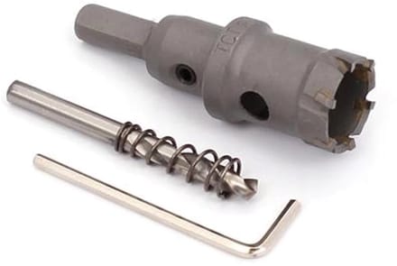 Gatfrees - 20 mm - Hardmetaal - Kernboor - Kernfrees - Gatzaag - Boorfrees - Hole Cutter - Core Drill - Voor Metaal, Staal en Aluminium