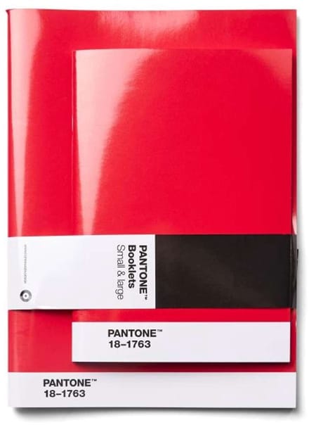Copenhagen Design - Schriften Set van 2 Stuks Gestipt - Red 18-1763 - Papier - Rood -