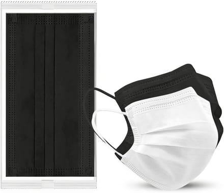 Wegwerp Mondkapjes - Stofmaskers - Bescherming - 3-Laags - 50 Stuks - Wit