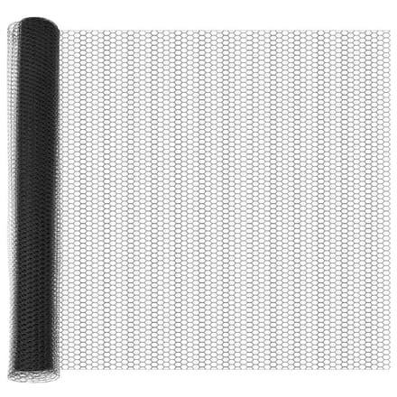 vidaXL - Hexagon - Hek - 1,4 - x - 100 - m - PVC - Grijs