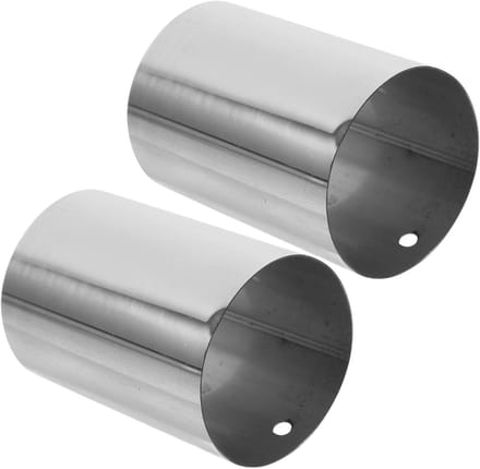 Leuning Eindstukken - Trapleuning Doppen - Veilige Afwerking - Roestvrij Staal - 4 Centimeter Lengte - Zilver