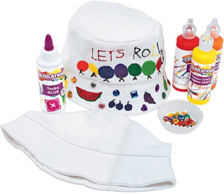 Colorations Decorate your own Canvas Fisherman Hat Set of 10