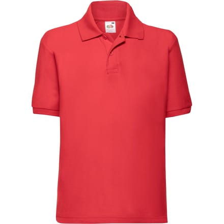 Fruit of the Loom Kinder/Kinder 65/35 Poloshirt (Rood)