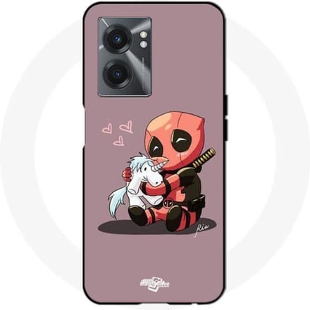 Realme V23 Baby Deadpool-hoesje met eenhoorn