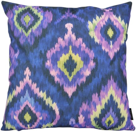 NOVÉE Sierkussen ikat indigo | 45x45 cm | katoen/linnen
