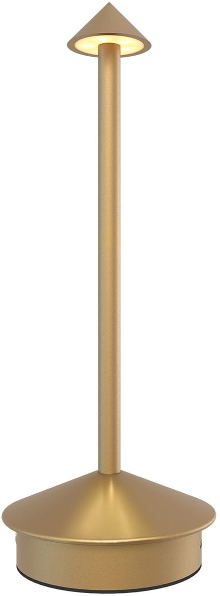 Ledvion - Oplaadbare Tafellamp Alba - LED - Goud - Dimbaar - IP20 - USB