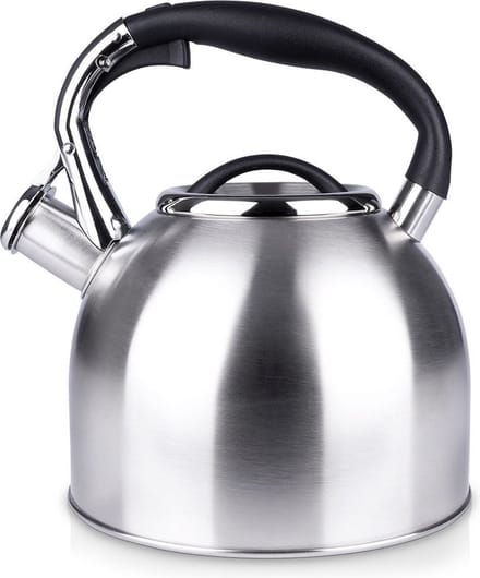 Fluitketel Edelstaal Zilver 2 l - Waterketel met Fluitje - Waterkoker