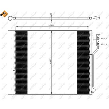 Condensor, airconditioning NRF 35971