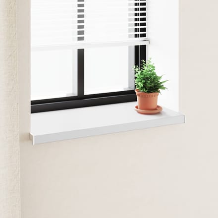 vidaXL - Raamdorpel - Wit - 100 - x - 45 - x - 4,5 - cm - PVC