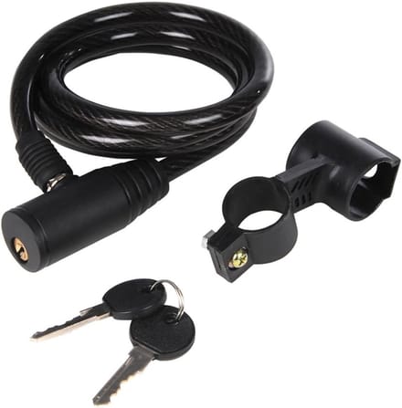 Fietsslot Kabel - Fietsbeveiliging - Fietsen Beveiligen - Met Beugel - 10 x 1200mm - Multi