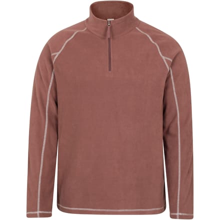 Mountain Warehouse Heren Ashbourne II Half Zip Fleece Top (Bruin)