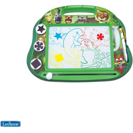 de Animals Magnetisch Meerkleurig Tekenbord met accessoires A5 Formaat