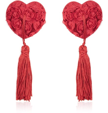 Banoch | Burlesque Heart Red - Tepelkwastjes - Hart - Rood