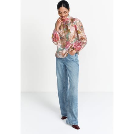 Rich & Royal Printed Blouse Spring Blush Taglia: 40 | Maglie a manica lunga Outlet | Donna