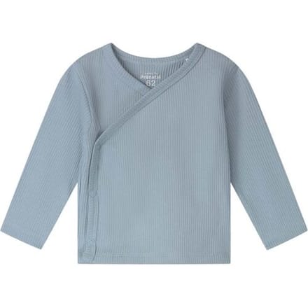 Prénatal newborn overslagshirt rib Light Water Blue 68 heren