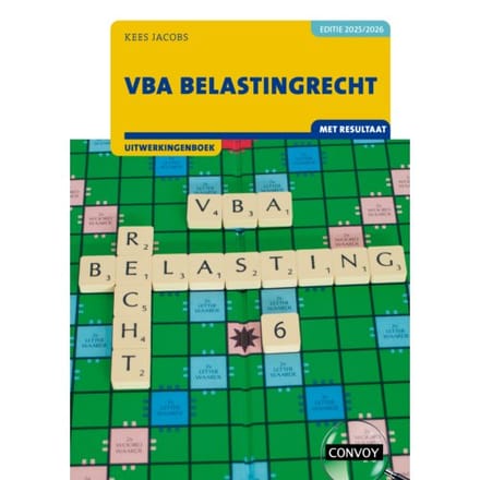 Vba Belastingrecht Met Resultaat / 2025/2026 / Uitwerkingenboek - C.J.M. Jacobs