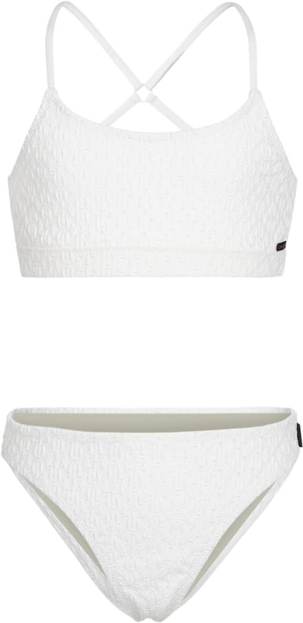 Brunotti - Sofia-Broidery - Bikini Set Snow - Sportieve Bikini Set Meisjes - Verstelbare Bandjes - 128