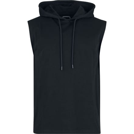 R.E.D. Rock-Engineered Design Zwart tanktop met capuchon - Heren - S