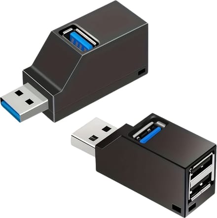 Opulfy - USB Splitter - USB Hub - 3 Poorten - Geschikt voor Laptop - Universeel