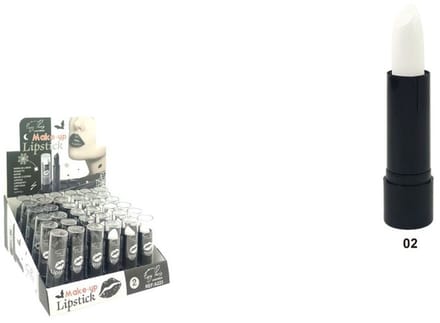 Easy Paris Cosmetics - Lipstick / Lippenstift - Wit / White - Nummer 02 - 1 stuks