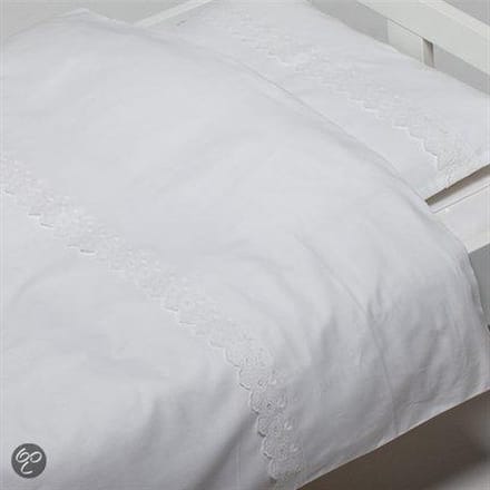Briljant Baby Dekbedovertrek voor Wieg 60x80 - Beauty - Wit