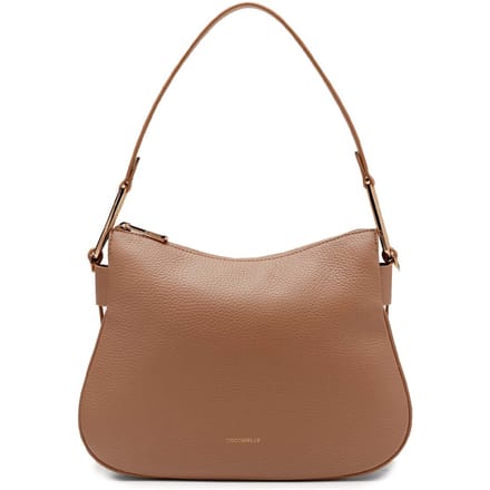 COCCINELLE Leren Schoudertas Magie Soft Shoulder Bag Skin Lichtbruin