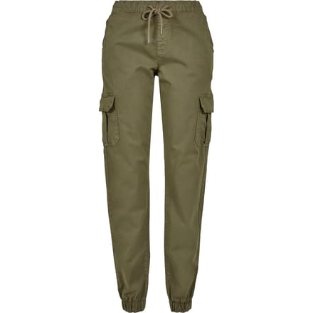 Damesbroek Urban Classics high waist cargo jogging (grandes tailles)