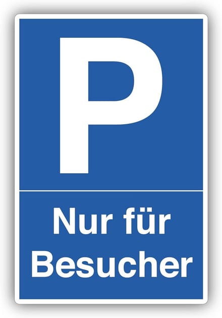 Parkeerplaats bord 20 x 30 cm - Weerbestendig en UV-bestendig