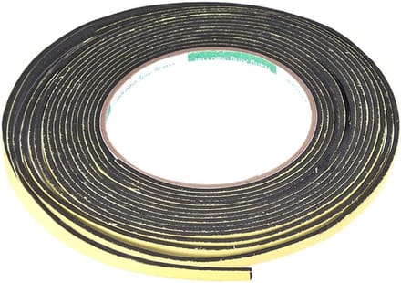 Map, schuimrubberen afdichting, tape, 5 mm breed, 1 mm dik, 16,4 m lijmstrips 5mm(W)x2mm(T)x16.4Ft(L)