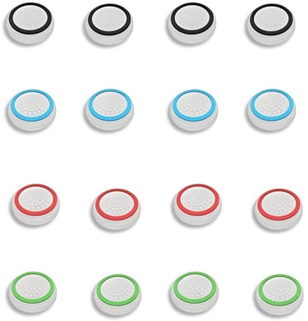 Dailygoods- Joystick Cap 16 Stuks - Siliconen Keycaps - Beschermkap - Gamecontroller Accessoires - Analoog - Controller Grip - Controller Grips