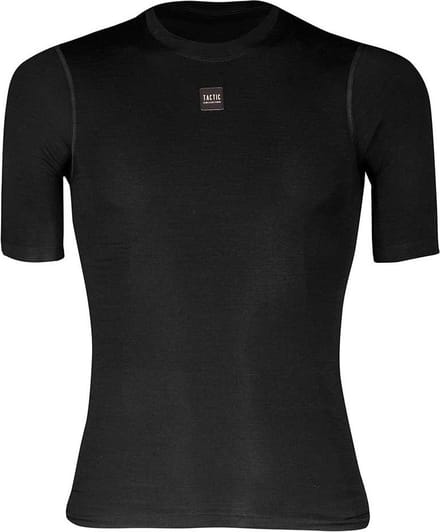 Tactic Merino Korte Mouwen Basislaag Zwart XS Man