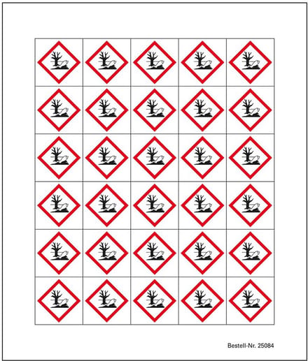 Minisymbool GHS09 schadelijk voor het milieu, sticker