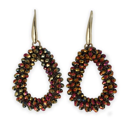 Lajetti - Druppel Oorbellen Goudkleurig Dames - Beaded Earrings