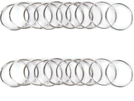 CHPN - Sleutelringen - 20 ringen - Sleutelhanger ring - 30mm - Metaal - Sleutelbos - Sleutels