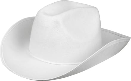 Boland - Hoed cowboy Rodeo wit Wit - 59 - Volwassenen - Unisex - Cowboy - Indiaan