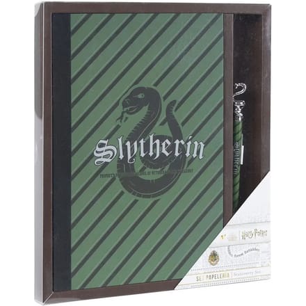 Warner Bros Harry Potter Schrijfset - Pen en Boekje Slytherin